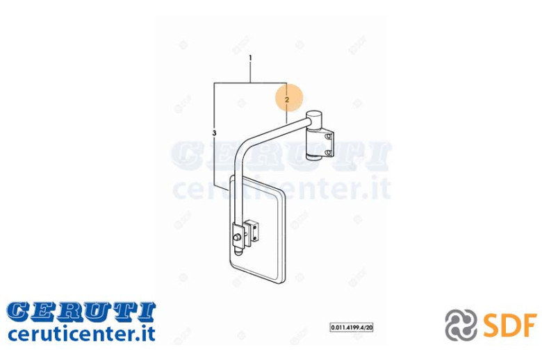 bras Miroir - SDF Original - 0.010.3096.1