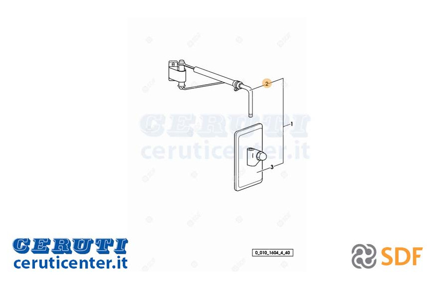 Braccio Specchietto - Originale SDF - 0.010.3096.2