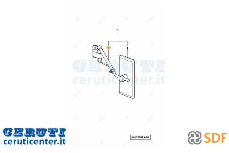 Spiegelgelenkarm - Original SDF - 0.010.3097.2