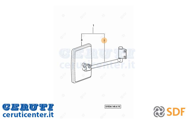 Espejo brazo SDF - Original - 0.010.3707.2