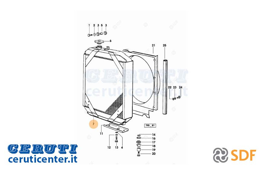 Wasser-Kühler - Original SDF - 0.008.0486.2