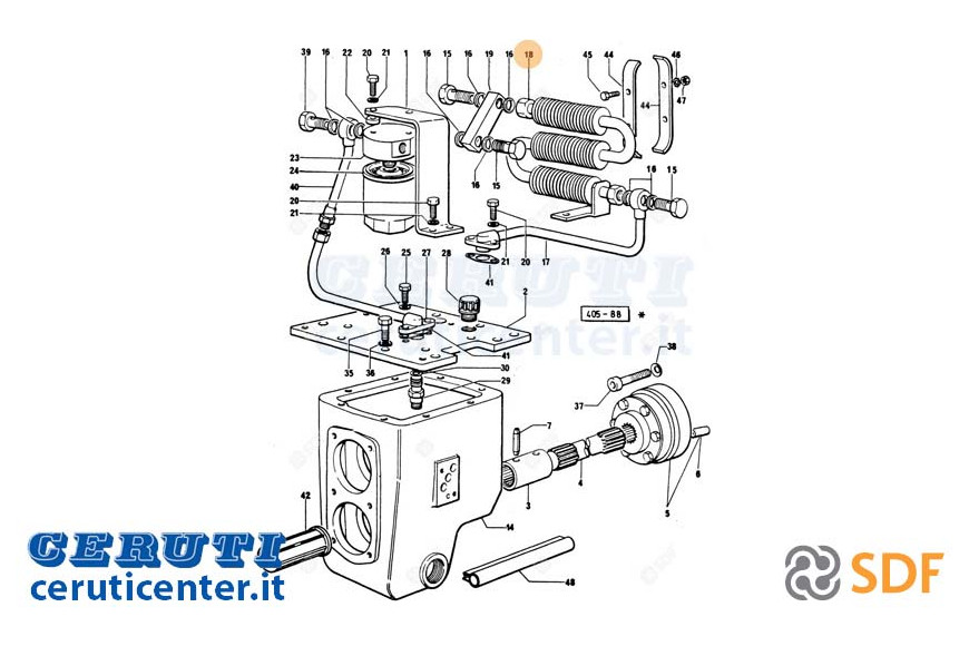 Radiatore Olio - Originale SDF - 0.008.3168.3/20