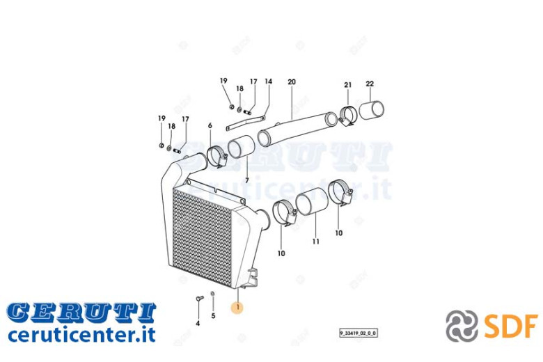 Intercooler - SDF Original - 0.007.0712.0