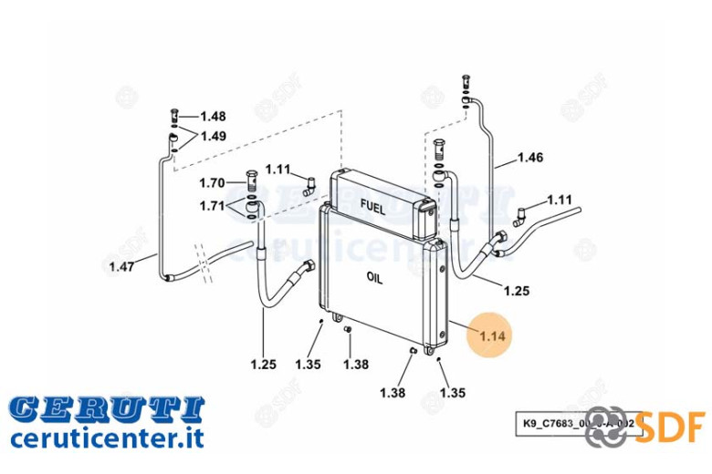 Öl-Heizkörper - Original - SDF 0.014.0030.3/20