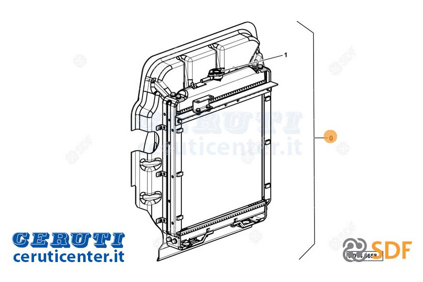 Wasser-Kühler - Original SDF - 0.014.6658.4
