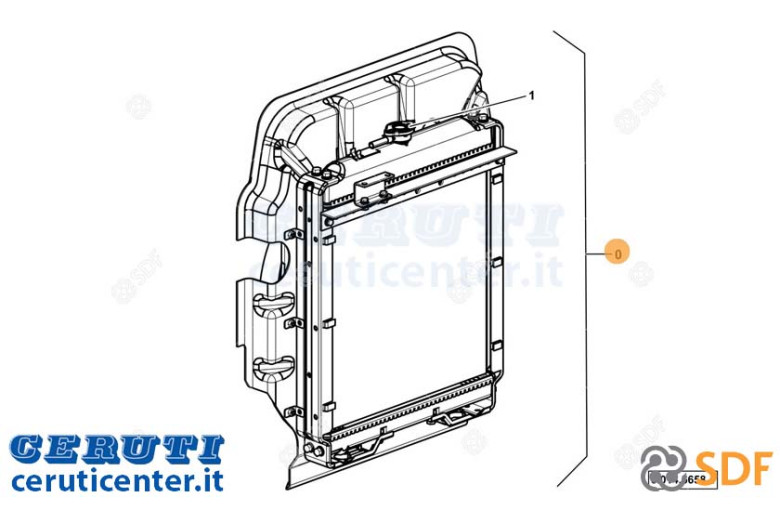 Radiatore Acqua - Originale SDF - 0.014.6658.4