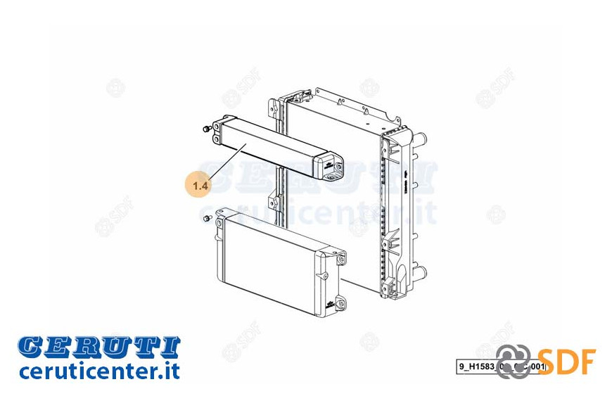 Radiateur d'huile - SDF Original - 0.014.8032.3