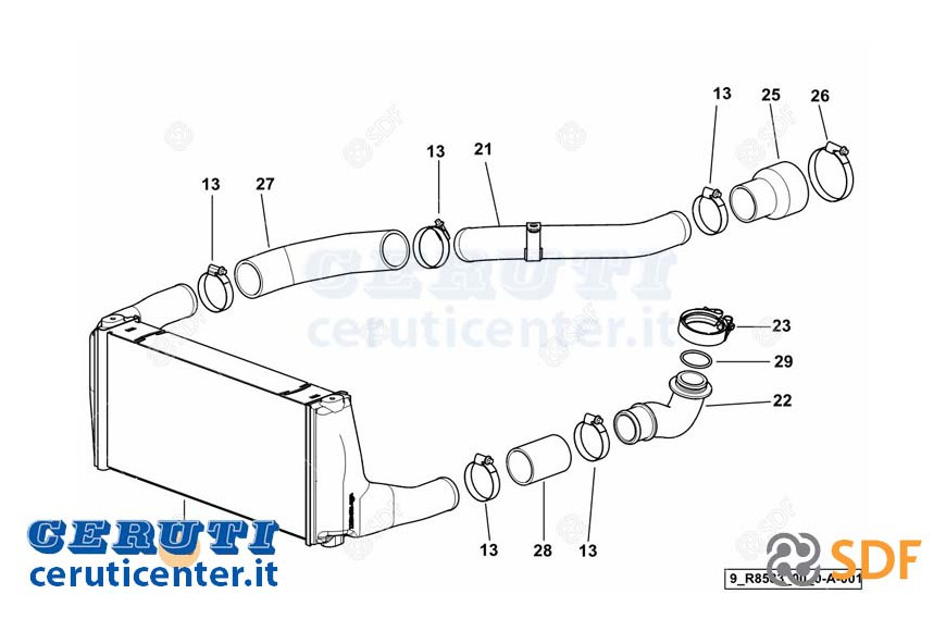 Intercooler SDF - Original - 0.014.8622.3