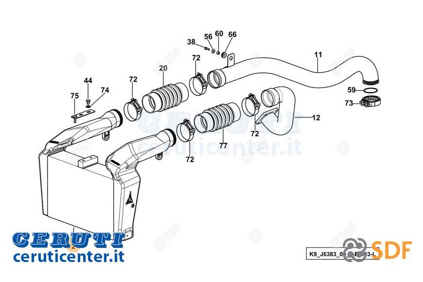 Intercooler SDF - Original - 0.015.6910.2/20