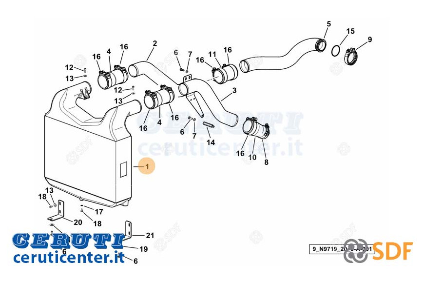 Intercooler SDF - Original - 0.015.3972.2