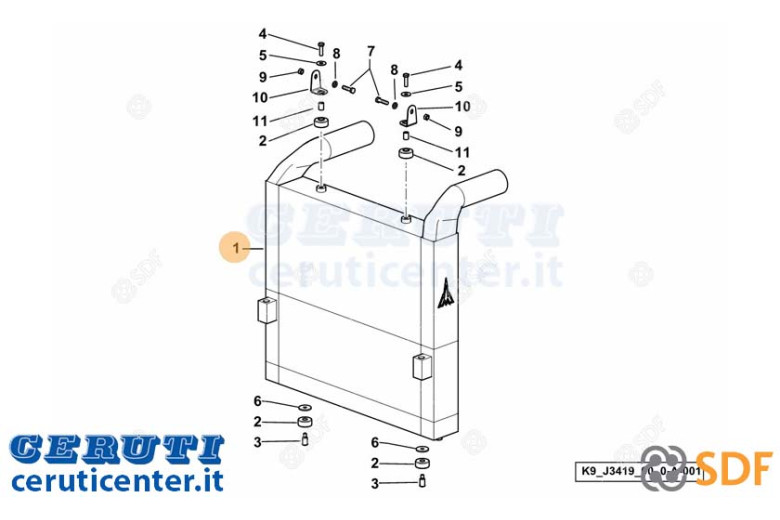 Intercooler - Originale SDF - 0.015.2188.4