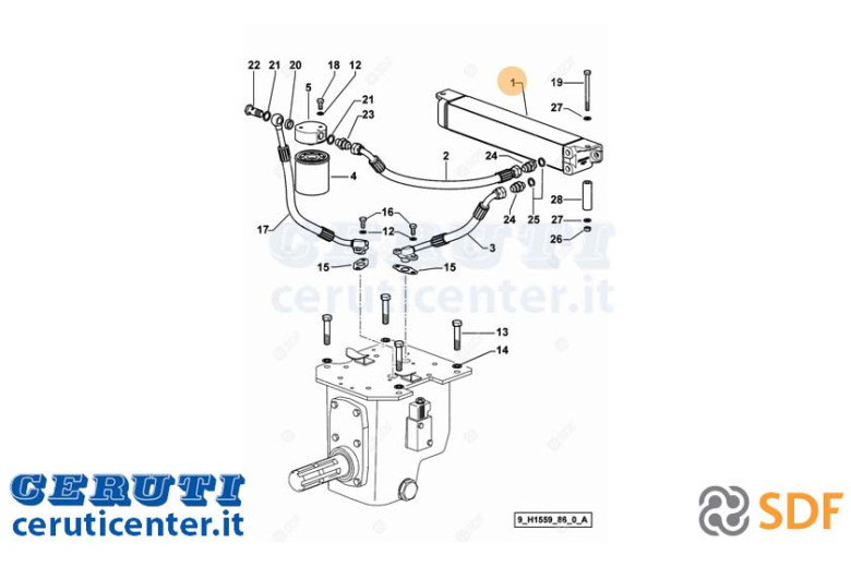 Radiateur d'huile - SDF Original - 0.015.0792.3