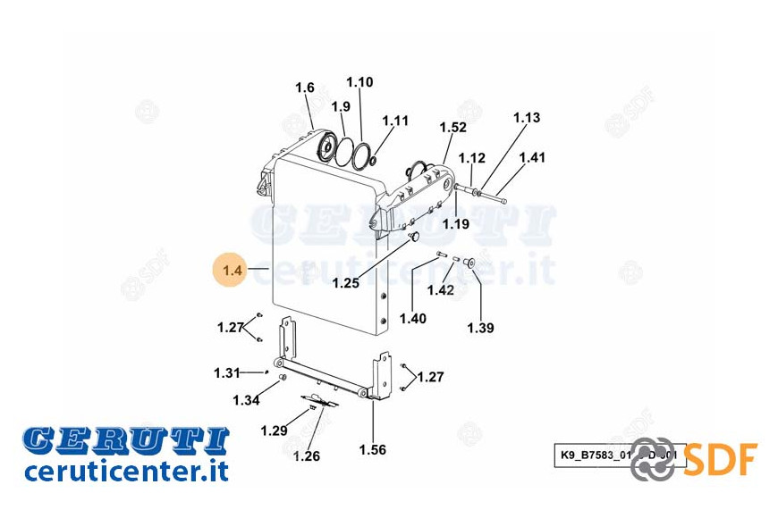 Intercooler - Originale SDF - 0.013.4875.4