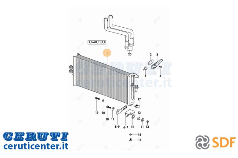 Radiateur d'huile - SDF Original - 0.012.8599.2/10