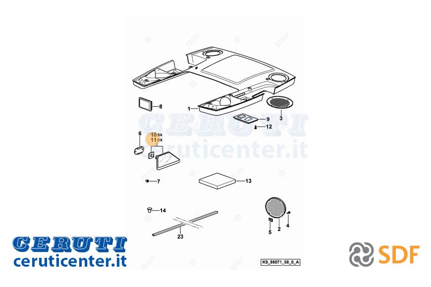 Specchietto - Originale SDF - 0.012.2112.4