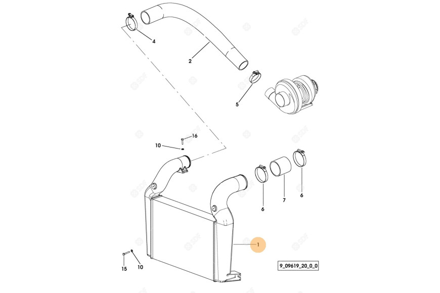 Intercooler SDF - Original - 0.012.0073.2/20