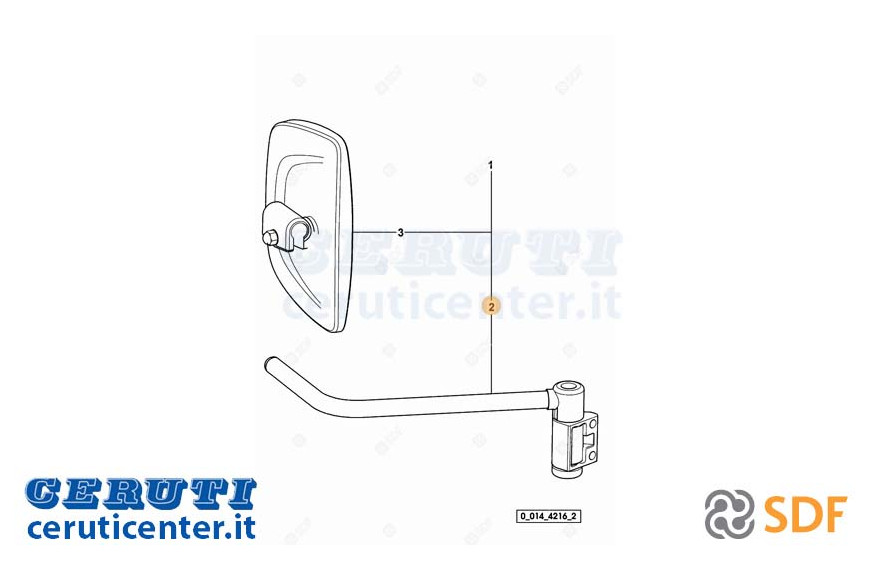 bras Miroir - SDF Original - 0.900.0520.0