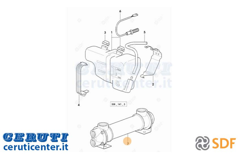 Wasser-Kühler - Original SDF - 0.87761.68.3