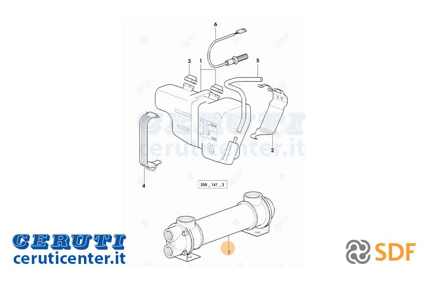 Wasser-Kühler - Original SDF - 0.87761.71.3