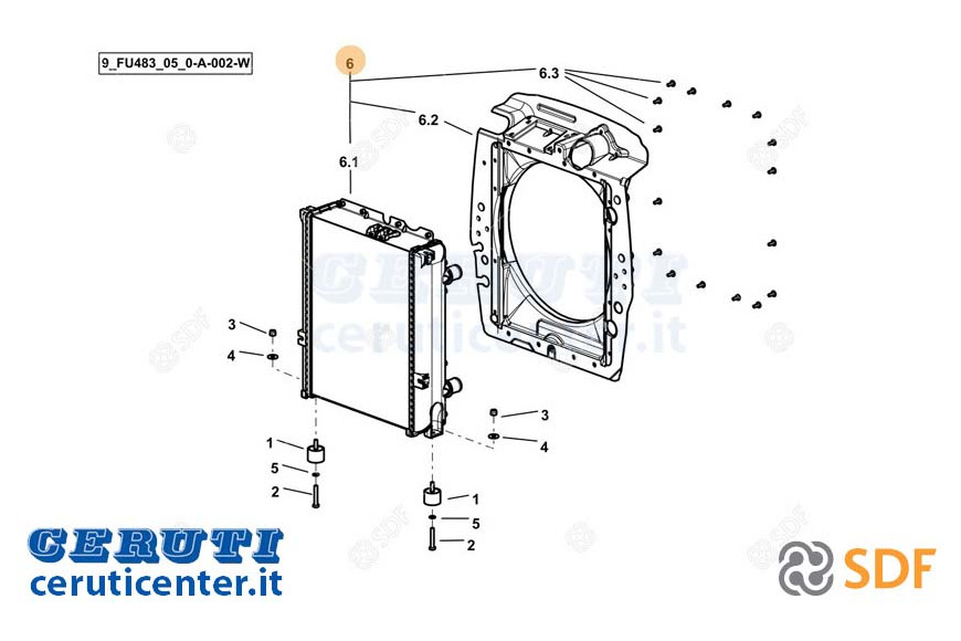 Wasser-Kühler - Original SDF - 0.035.7529.4