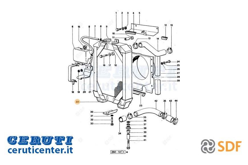 Wasser-Kühler - Original SDF - 0.294.8351.4