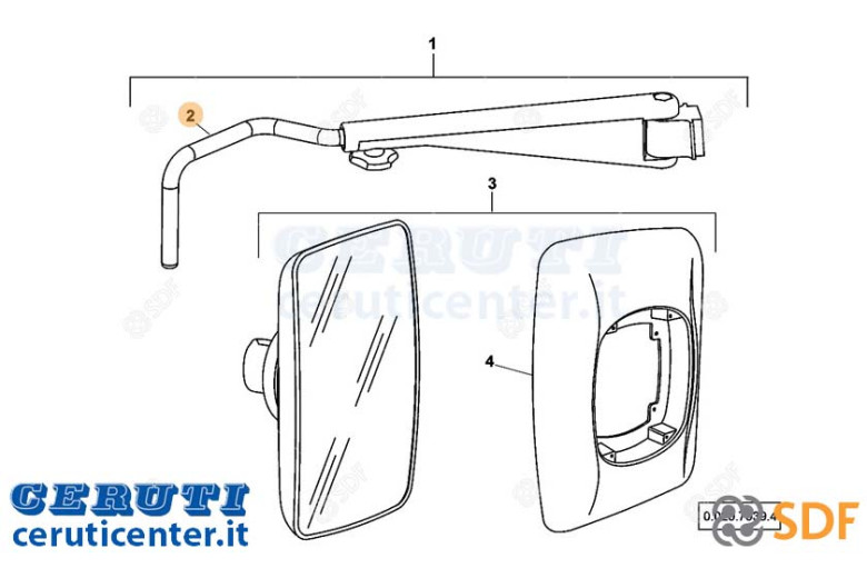 bras Miroir - SDF Original - 0.900.2157.3