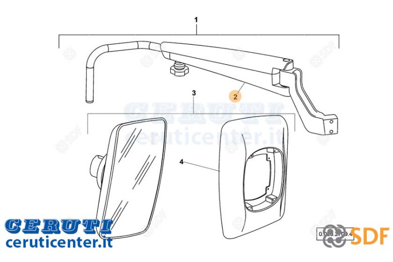 bras Miroir - SDF Original - 0.900.2121.9