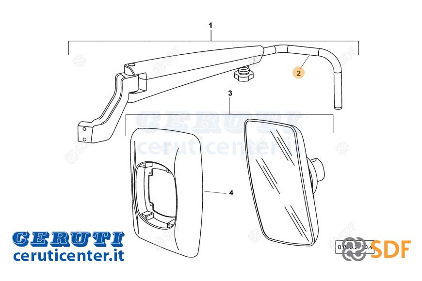 bras Miroir - SDF Original - 0.900.2122.1