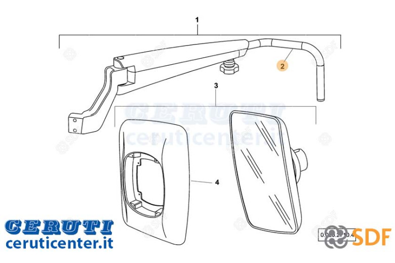 bras Miroir - SDF Original - 0.900.2122.1