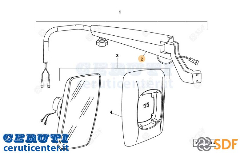 bras Miroir - SDF Original - 0.900.2122.2