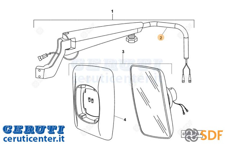 bras Miroir - SDF Original - 0.900.2122.5