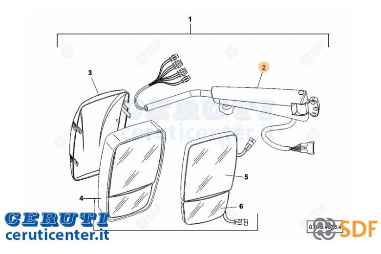 bras Miroir - SDF Original - 0.900.2060.8