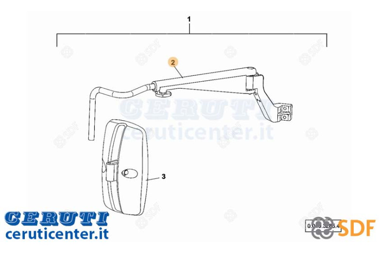 bras Miroir - SDF Original - 0.900.2061.3