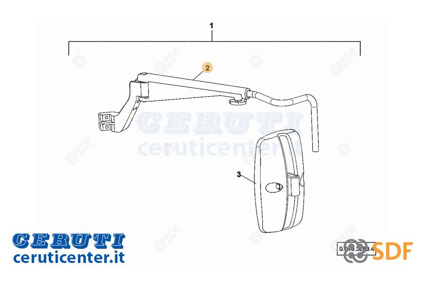 bras Miroir - SDF Original - 0.900.2061.5