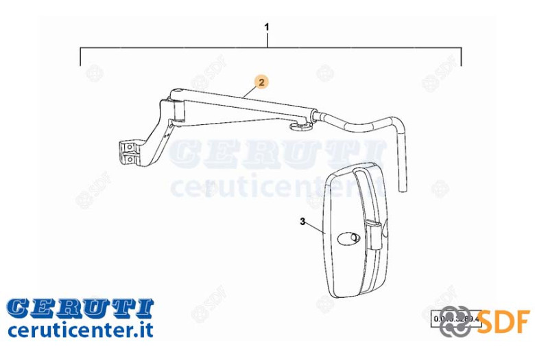 bras Miroir - SDF Original - 0.900.2061.5