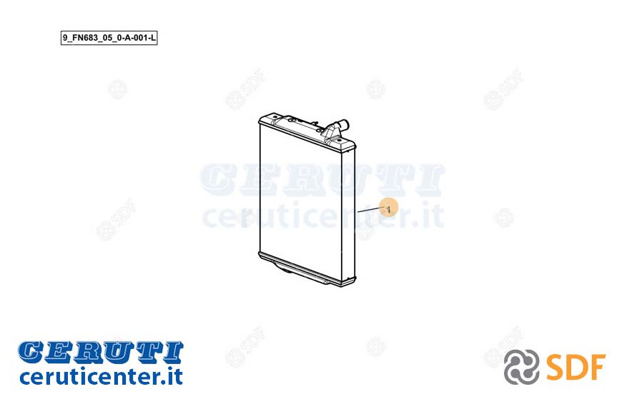 Wasser-Kühler - Original SDF - 0.032.8618.4/20