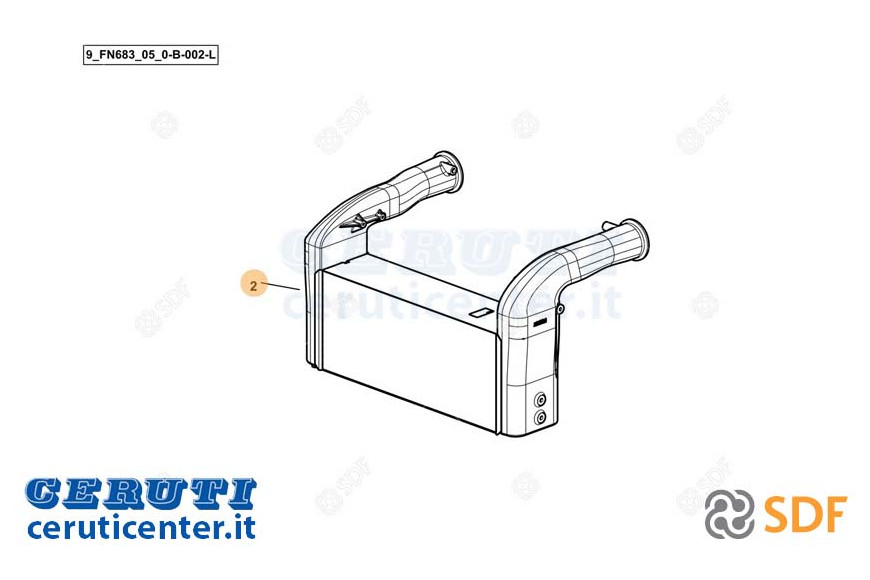 Intercooler - Originale SDF - 0.032.8620.4/20