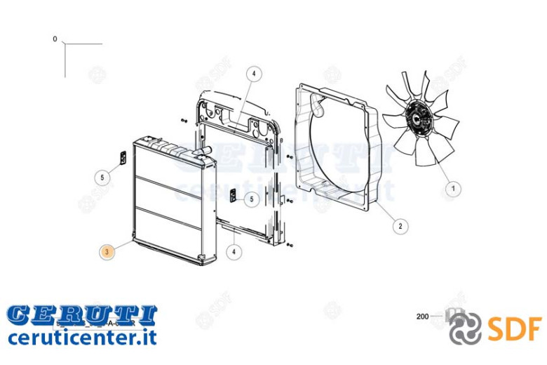 Wasser-Kühler - Original SDF - 0.029.4299.4