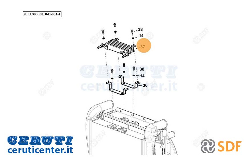 Radiateur d'huile - SDF Original - 0.028.2303.3