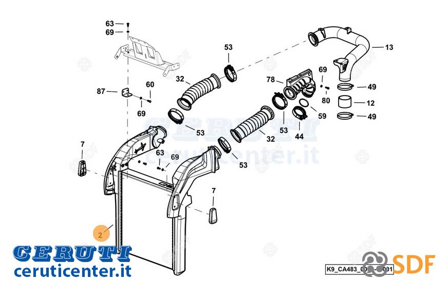 Intercooler SDF - Original - 0.024.3551.3