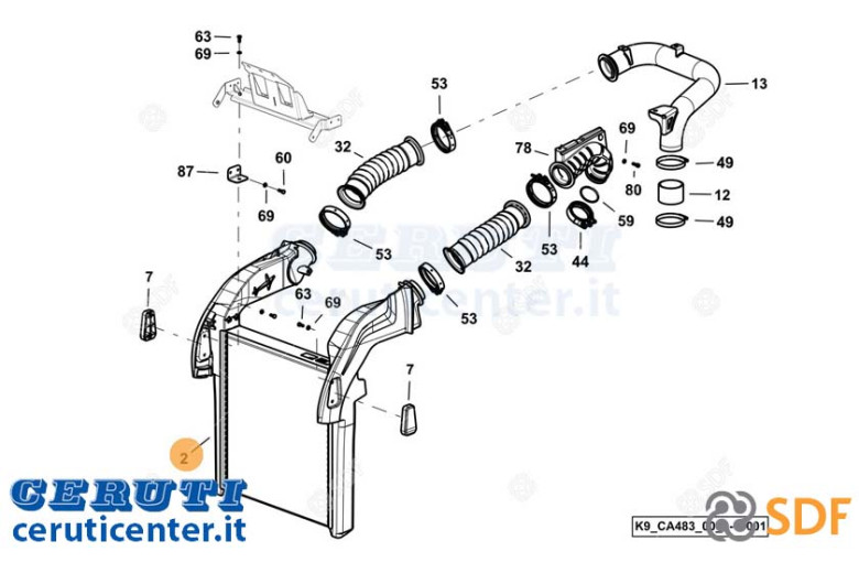 Intercooler SDF - Original - 0.024.3551.3
