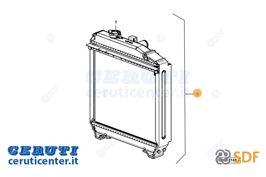 Wasser-Kühler - Original SDF - 0.024.6148.4