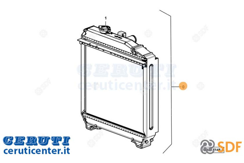 Wasser-Kühler - Original SDF - 0.024.6148.4