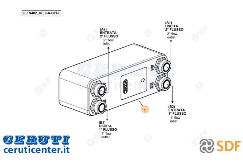 Radiatore Olio - Originale SDF - 0.023.3100.0