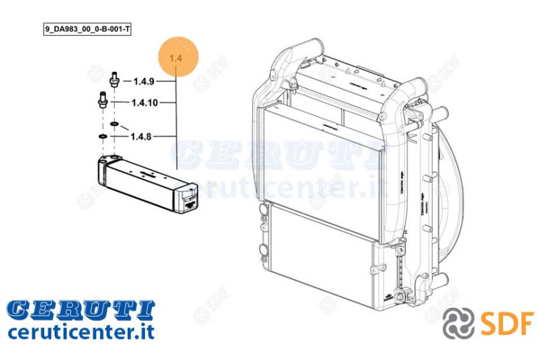 Radiateur d'huile - SDF Original - 0.023.3735.3
