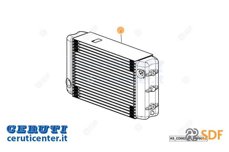 Oil radiator - Original SDF - 0.023.5767.4/30