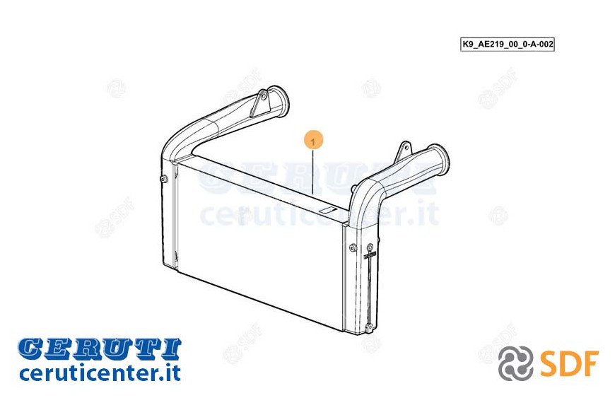 Intercooler SDF - Original - 0.022.8464.4/10