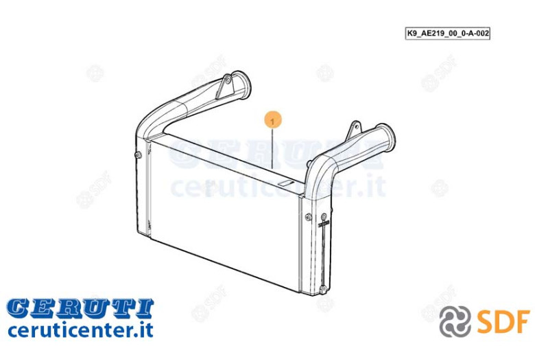 Intercooler - Original SDF - 0.022.8464.4/10