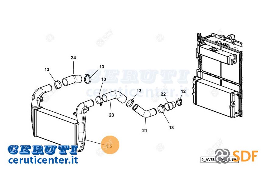 Intercooler SDF - Original - 0.021.4282.3