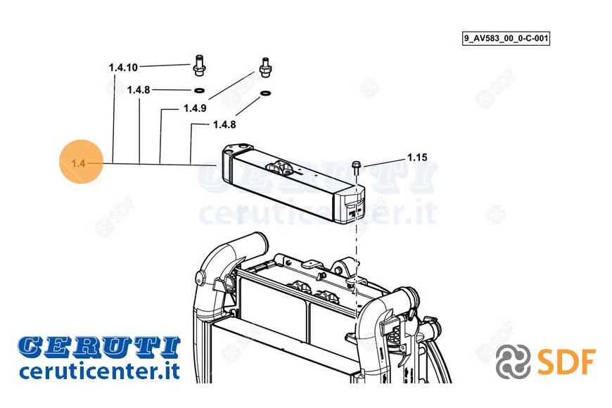 Ölkühler - Original SDF - 0.021.1336.3